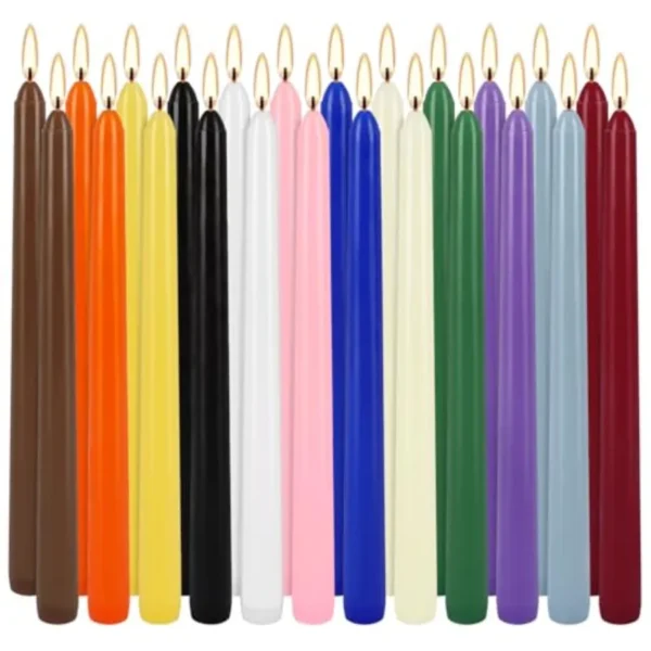 Assorted Color Taper Candles