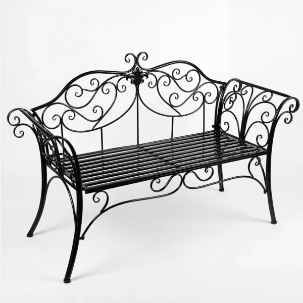 Wrought Iron Garden Bench