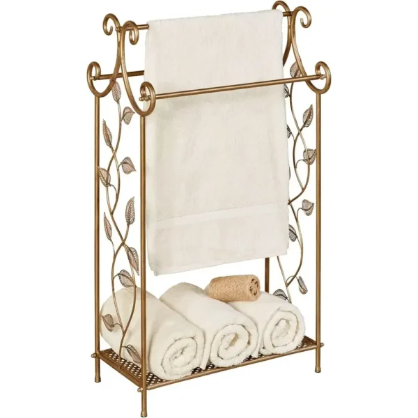 Bronze Metal Towel Rack Stand