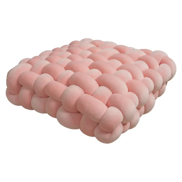 Square Hand-Woven Knot Cushion
